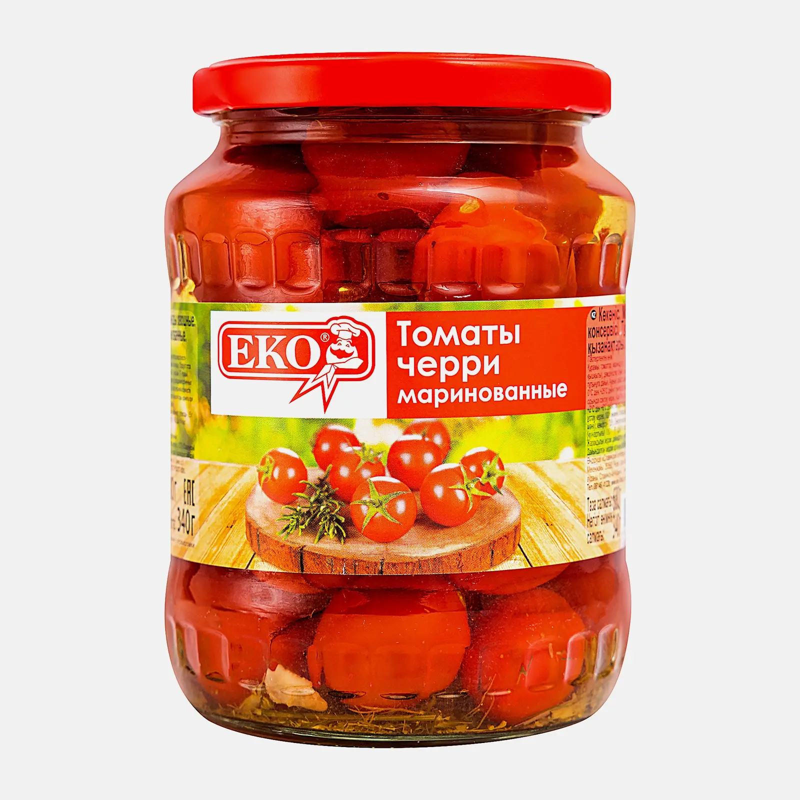 Томаты черри Еко маринованные 680г Томаты черри Еко маринованные 680г
