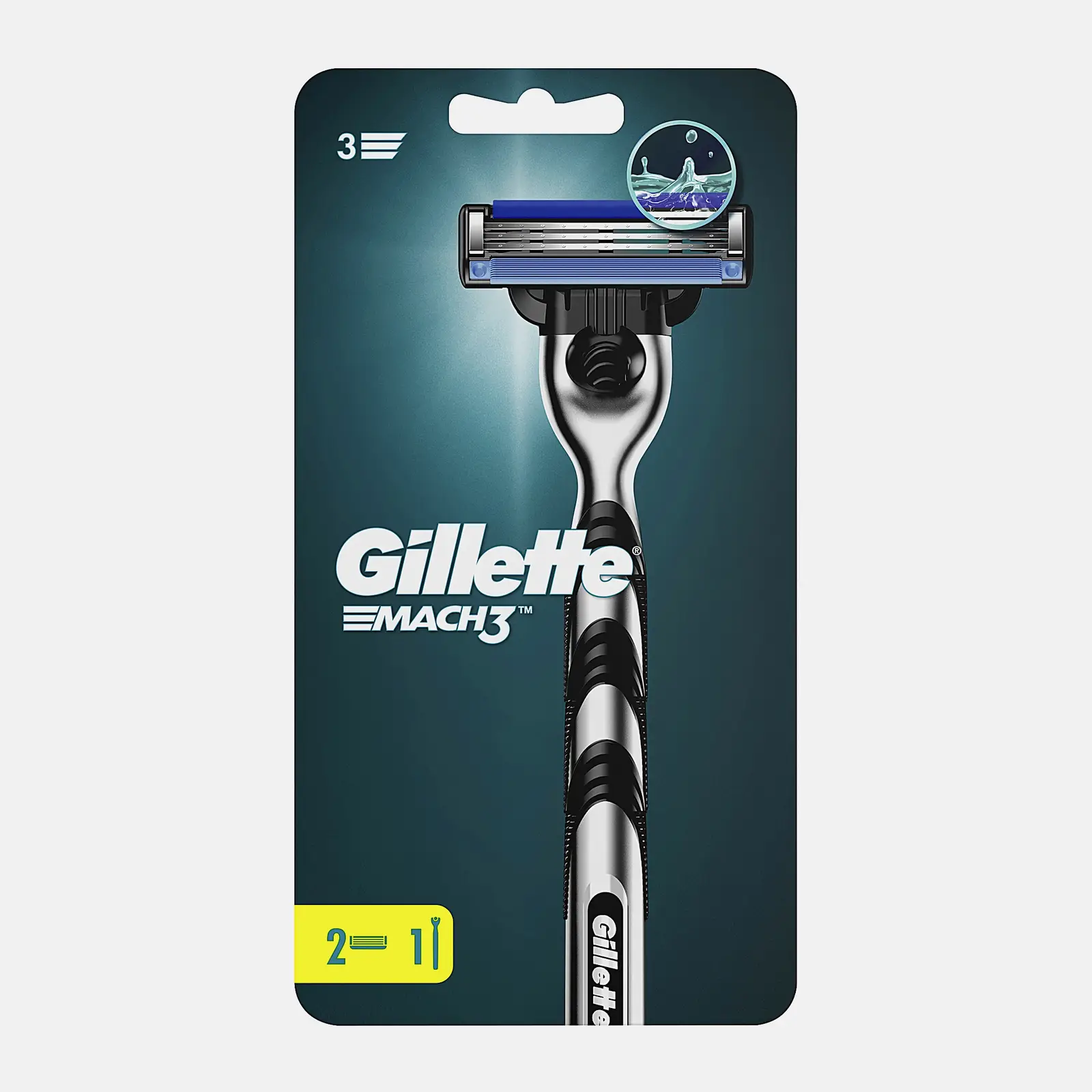 Бритва Gillette Mach3 с 2 сменными кассетами