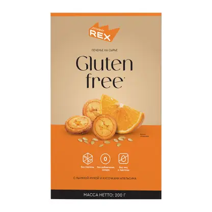 Изображение товара Печенье Protein Rex с льняной мукой без сахара 200г