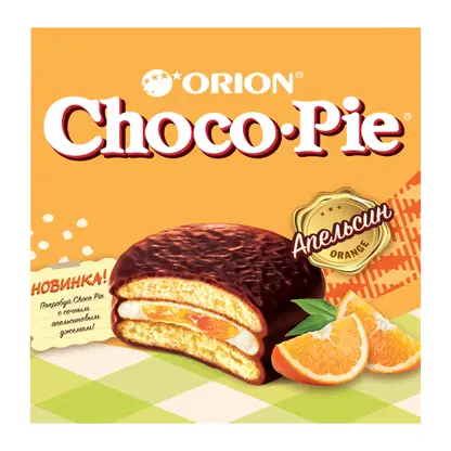 Изображение товара Пирожное бисквитное Апельсин Choco Pie 240г
