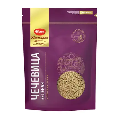 Изображение товара Чечевица Увелка Коллекция зеленая 450г