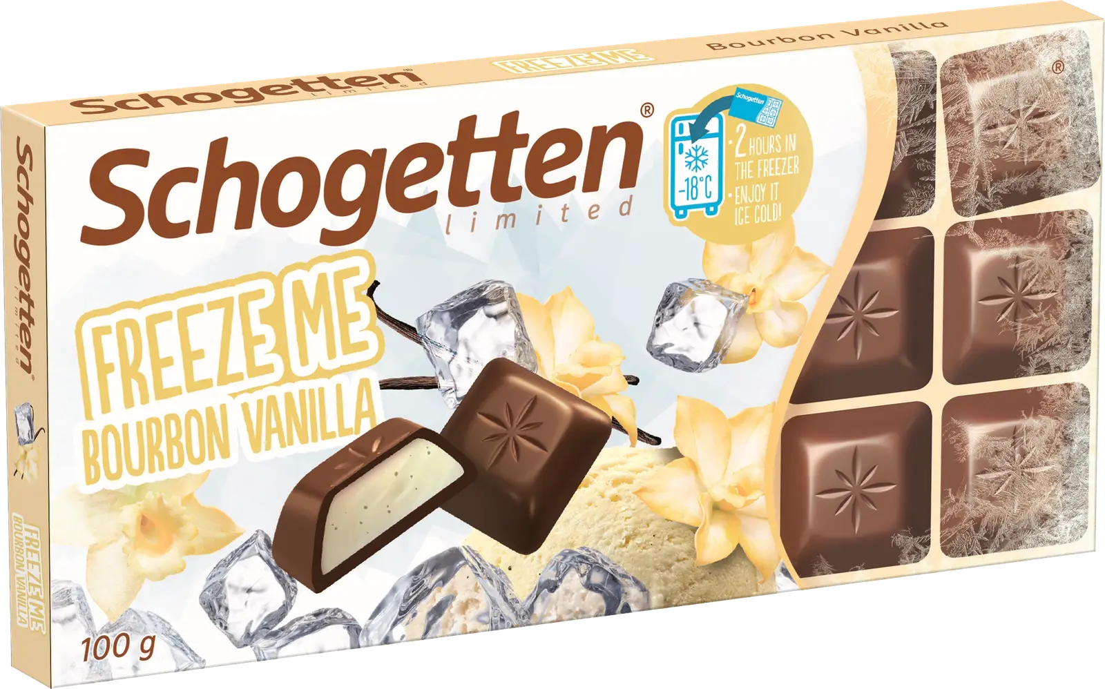 Шоколад Schogetten Freeze Me Bourbon Vanilla 100г - Магнит-Продукты