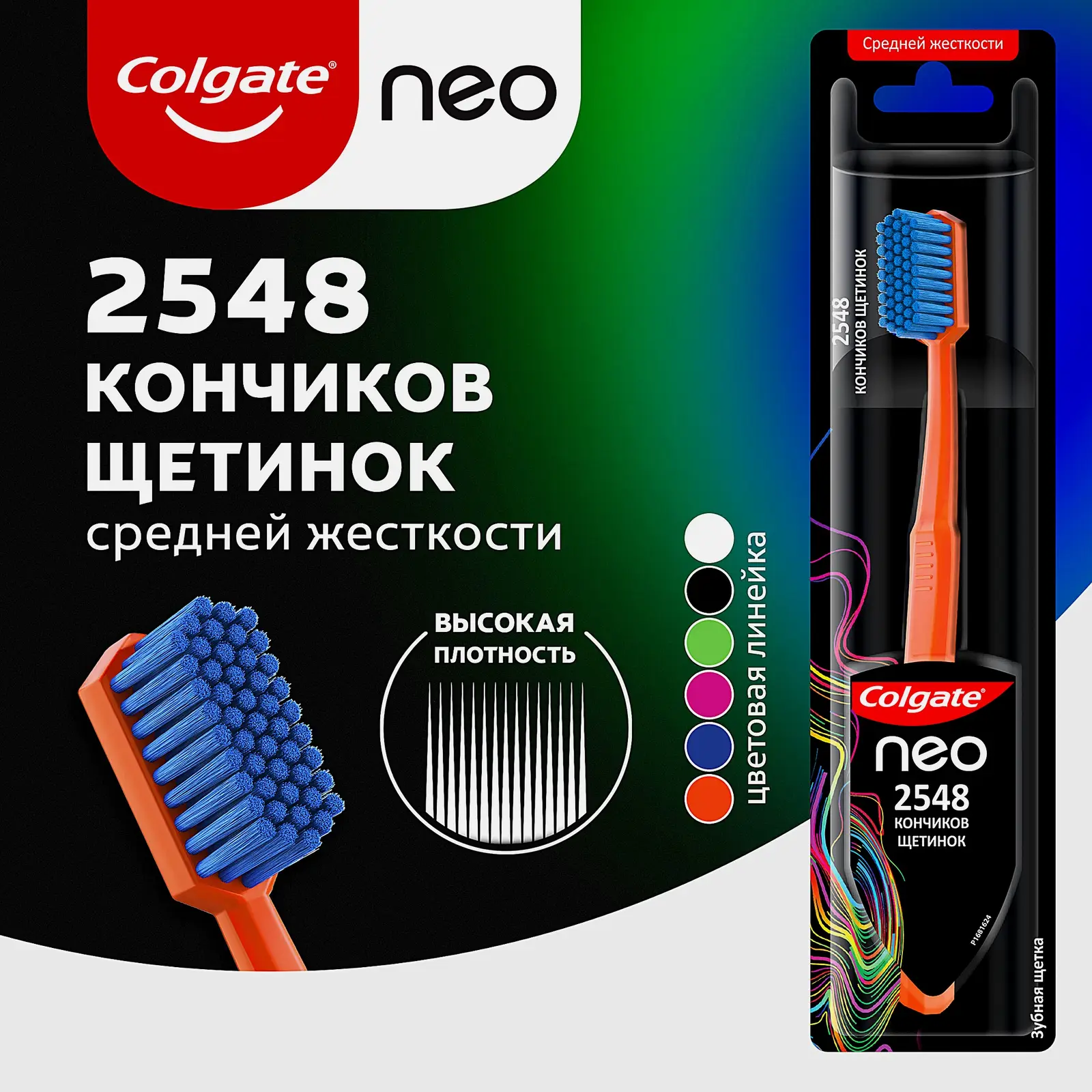 Зубная щетка Colgate Neo средней жесткости в ассортименте