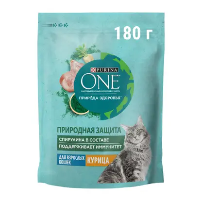Изображение товара Сухой корм для кошек Purina One Природа здоровья с курицей 180г
