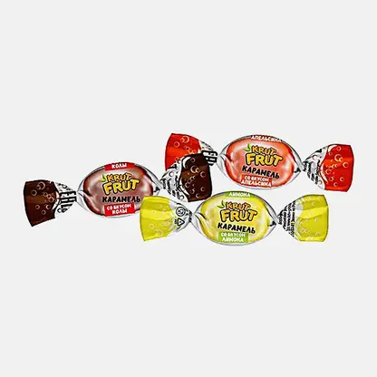 Карамель леденцовая с шипучей начинкой Krut Frut в ассортименте