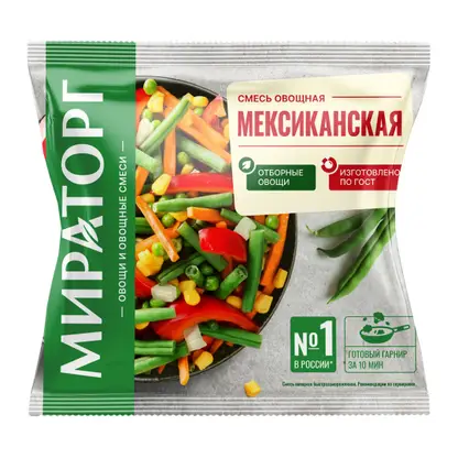 Изображение товара Мексиканская смесь Мираторг быстрозамороженная 400г
