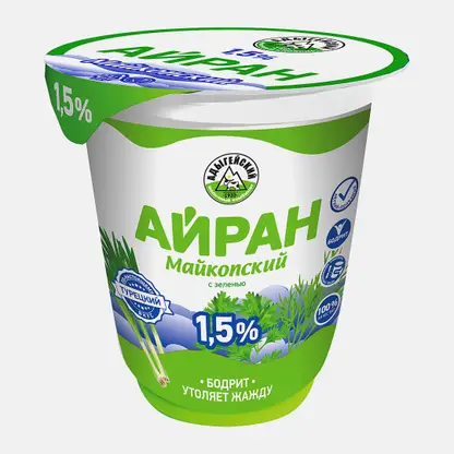 Айран с зеленью Майкопский 1.5% 300г