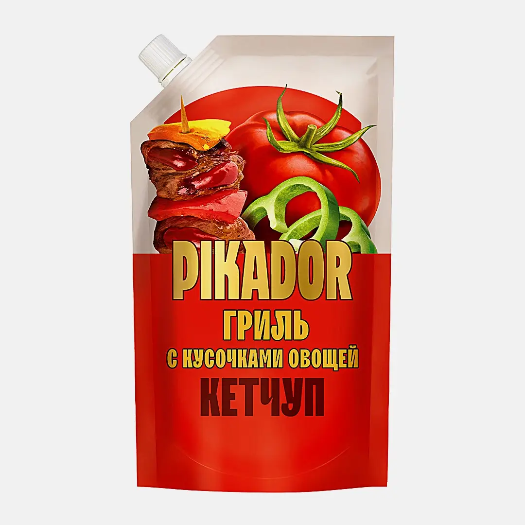 Кетчуп гриль с кусочками овощей Pikador 300г