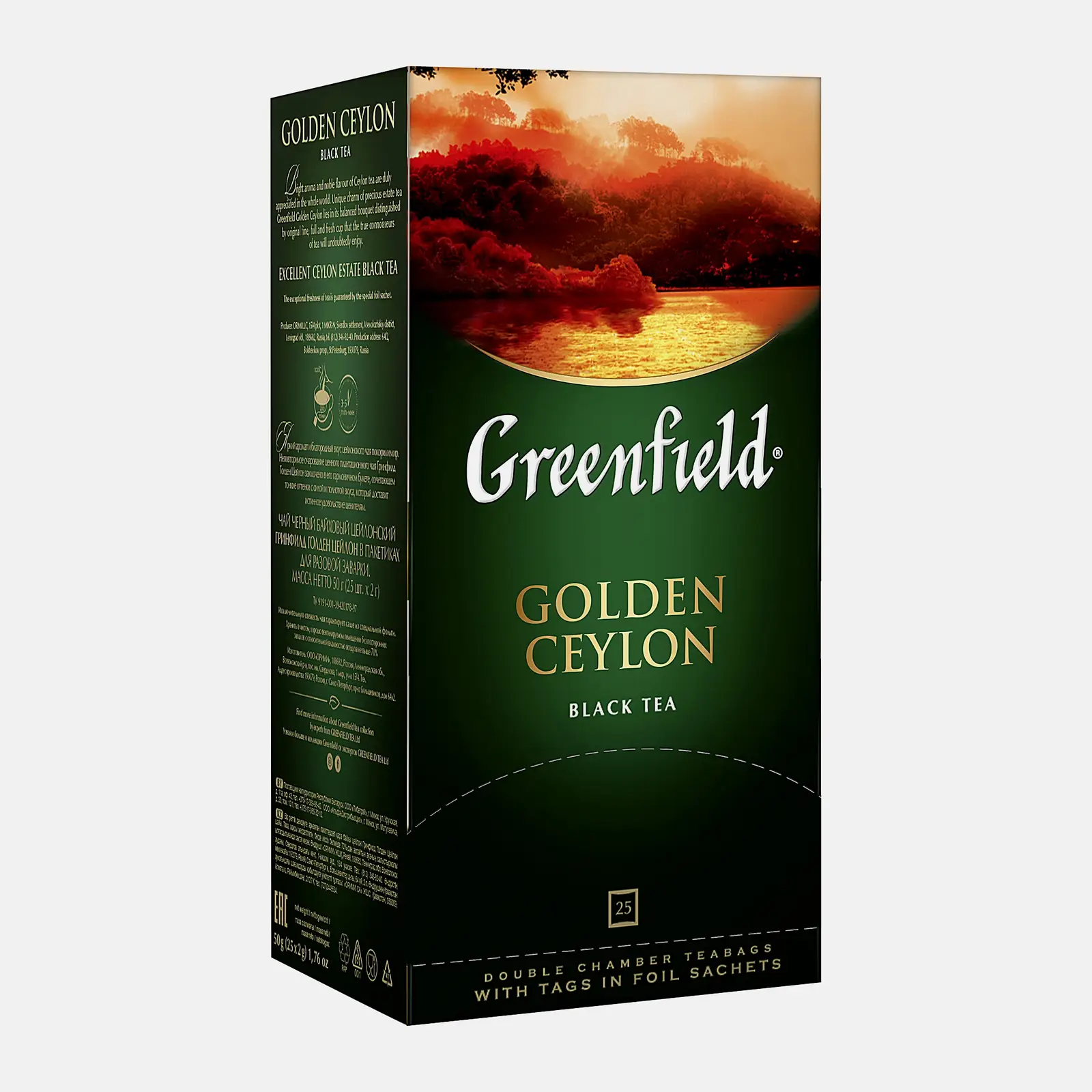 Чай черный Greenfield Golden Ceylon 25пак