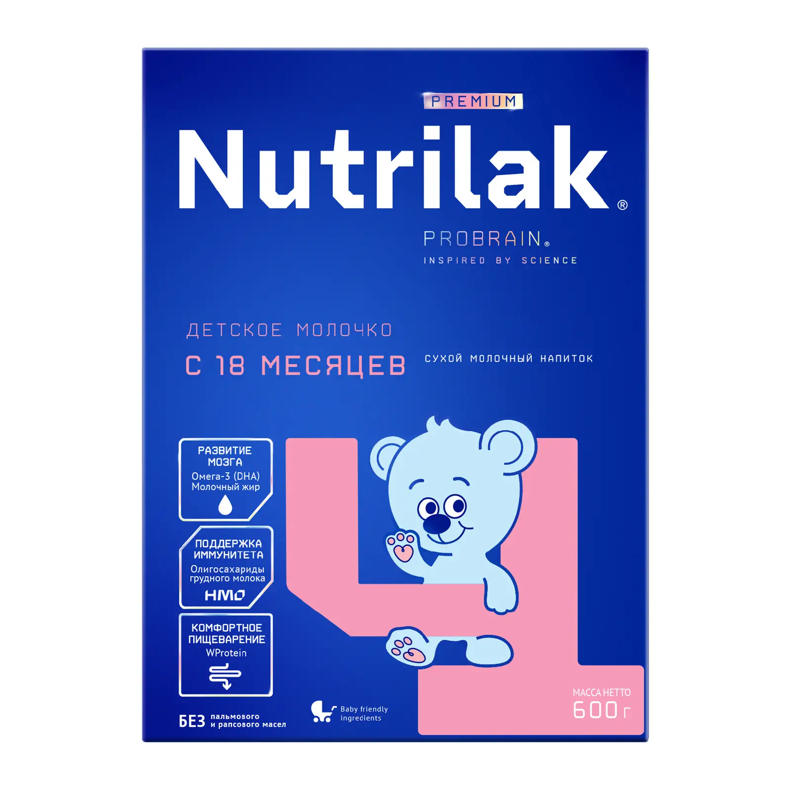 Изображение товара Сухая молочная смесь Nutrilak Premium 4 для детей от 18 месяцев 600 г