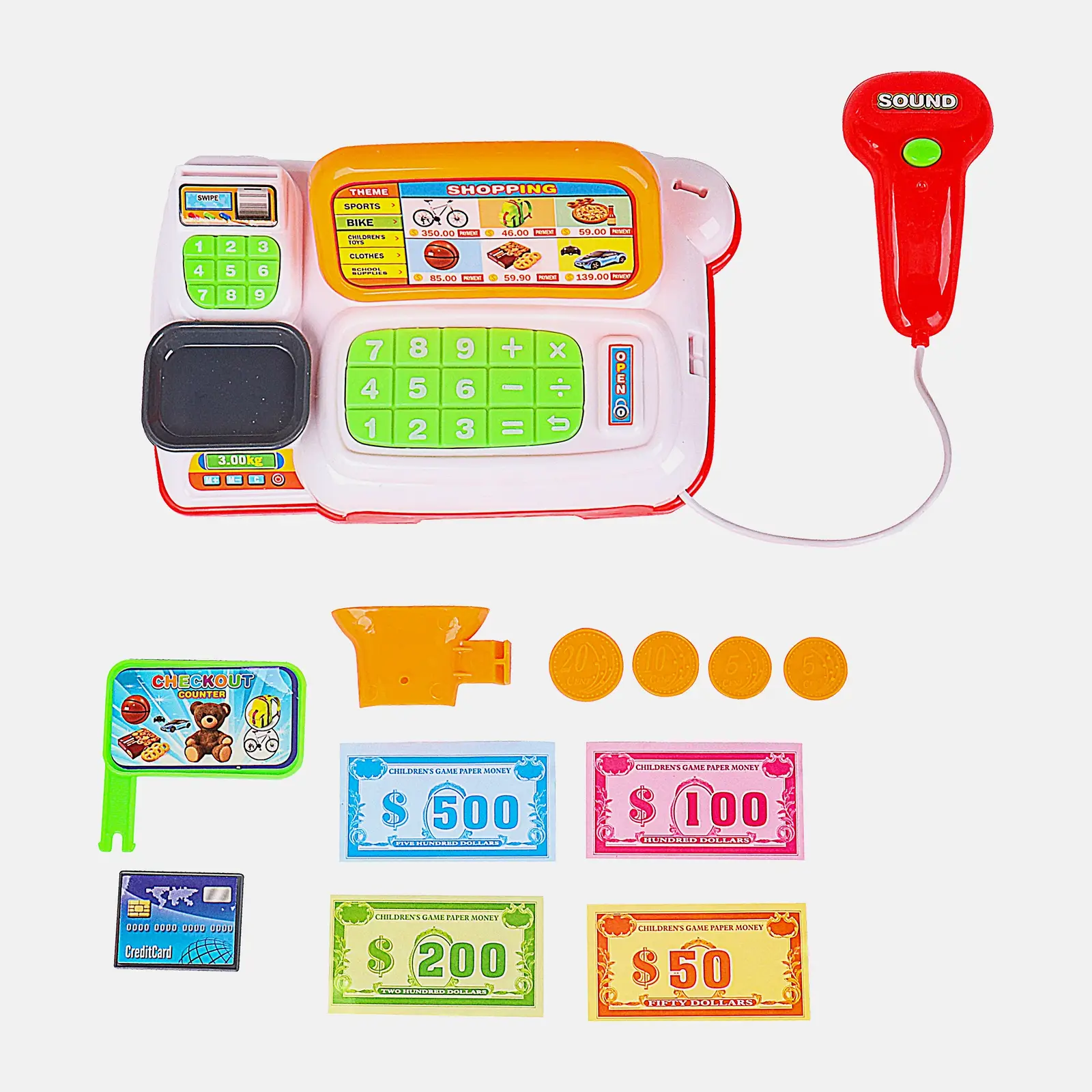 Игровой набор D172099 мини касса со звуком 19см в ассортименте - фото 2