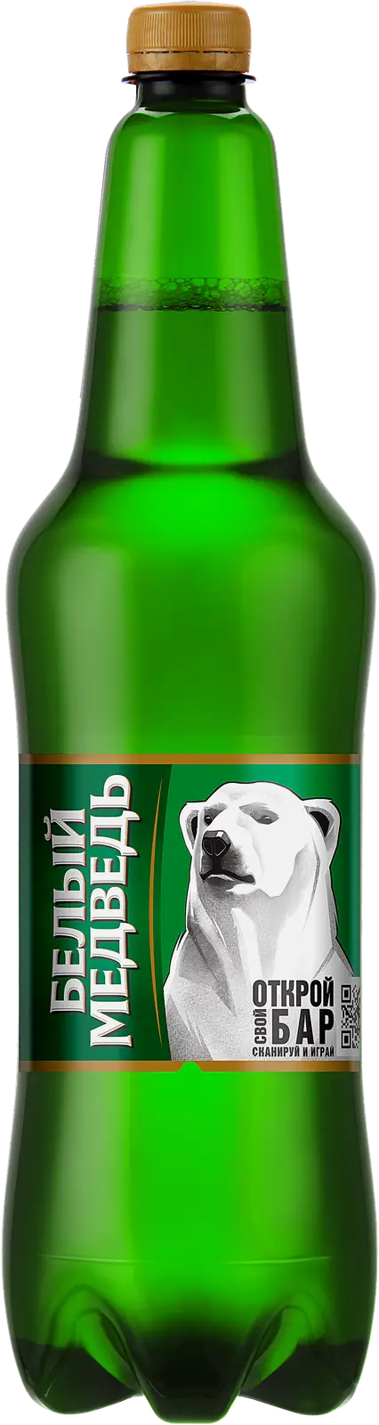 Изображение товара Пиво Белый Медведь светлое пастеризованное 5% 1.15л