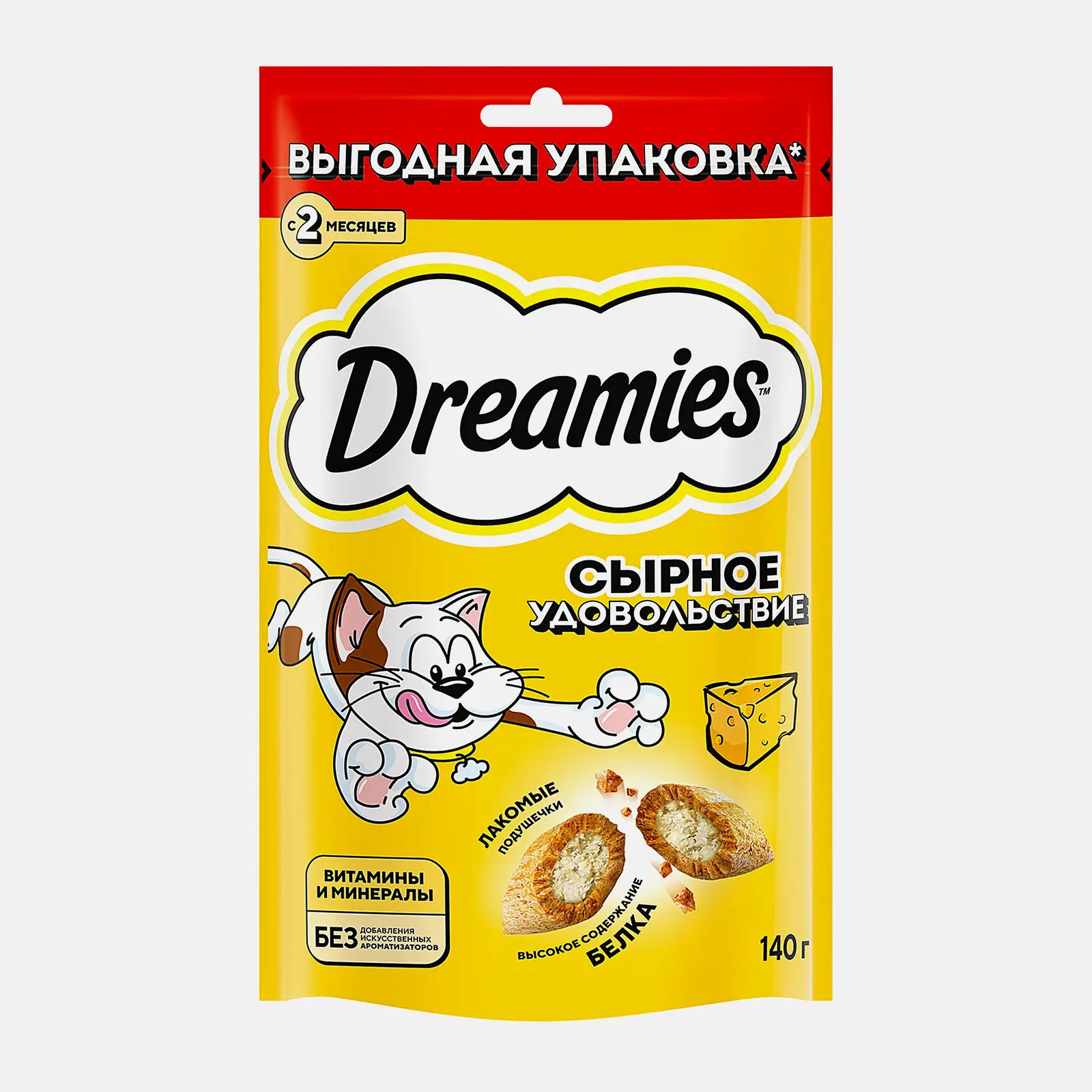 Лакомство для кошек с сыром Dreamies 140г