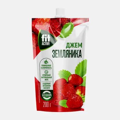 Джем Fitaktive Земляника без сахара 200г