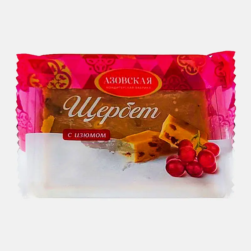 Щербет с изюмом Азовская КФ 200г Щербет с изюмом Азовская КФ 200г