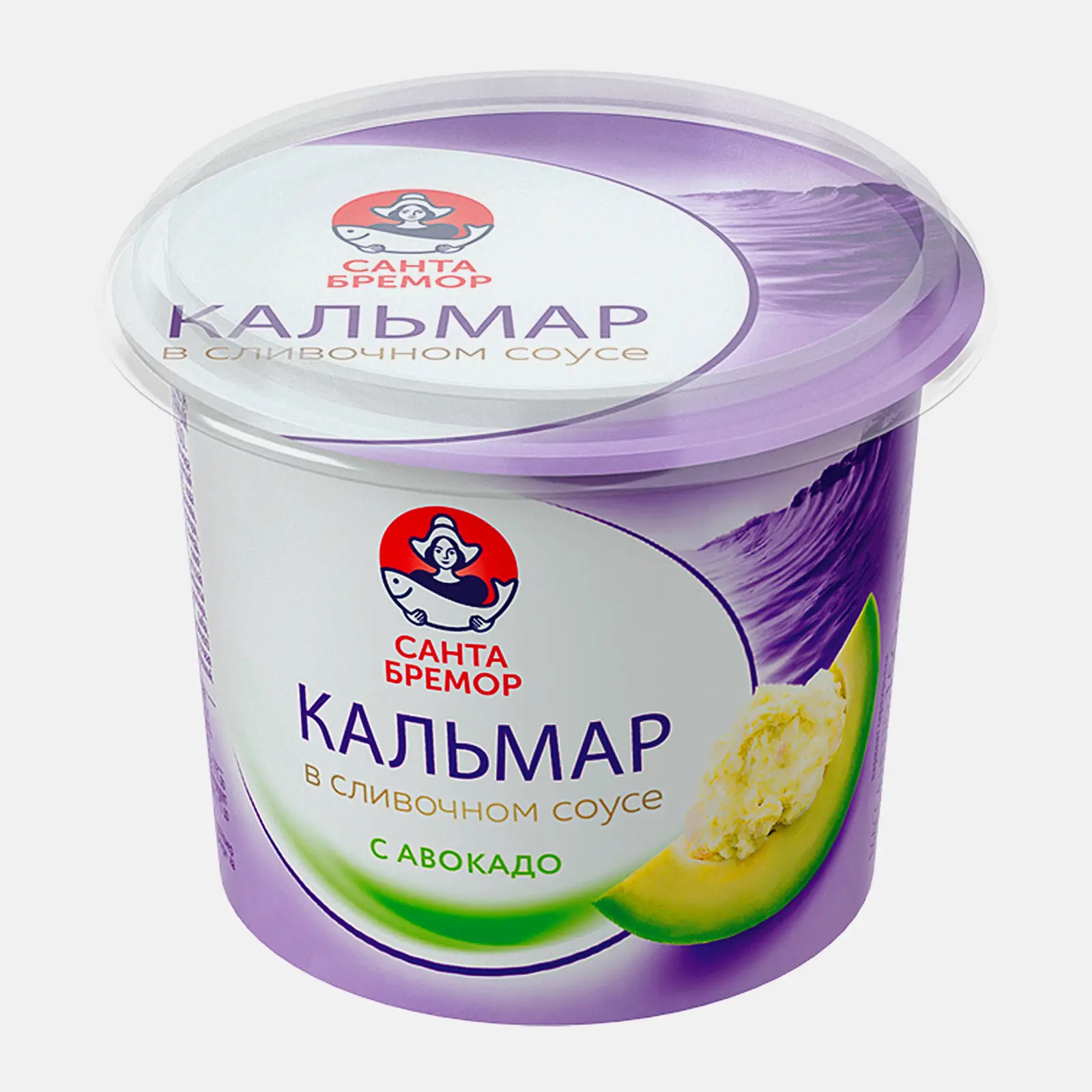 Изображение товара Кальмар Санта Бремор в сливочном соусе с авокадо 150г