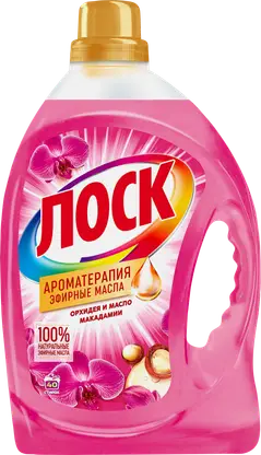 Гель для стирки Лоск Ароматерапия Орхидея и масло макадамии для цветного и белого 40 стирок 2.92л
