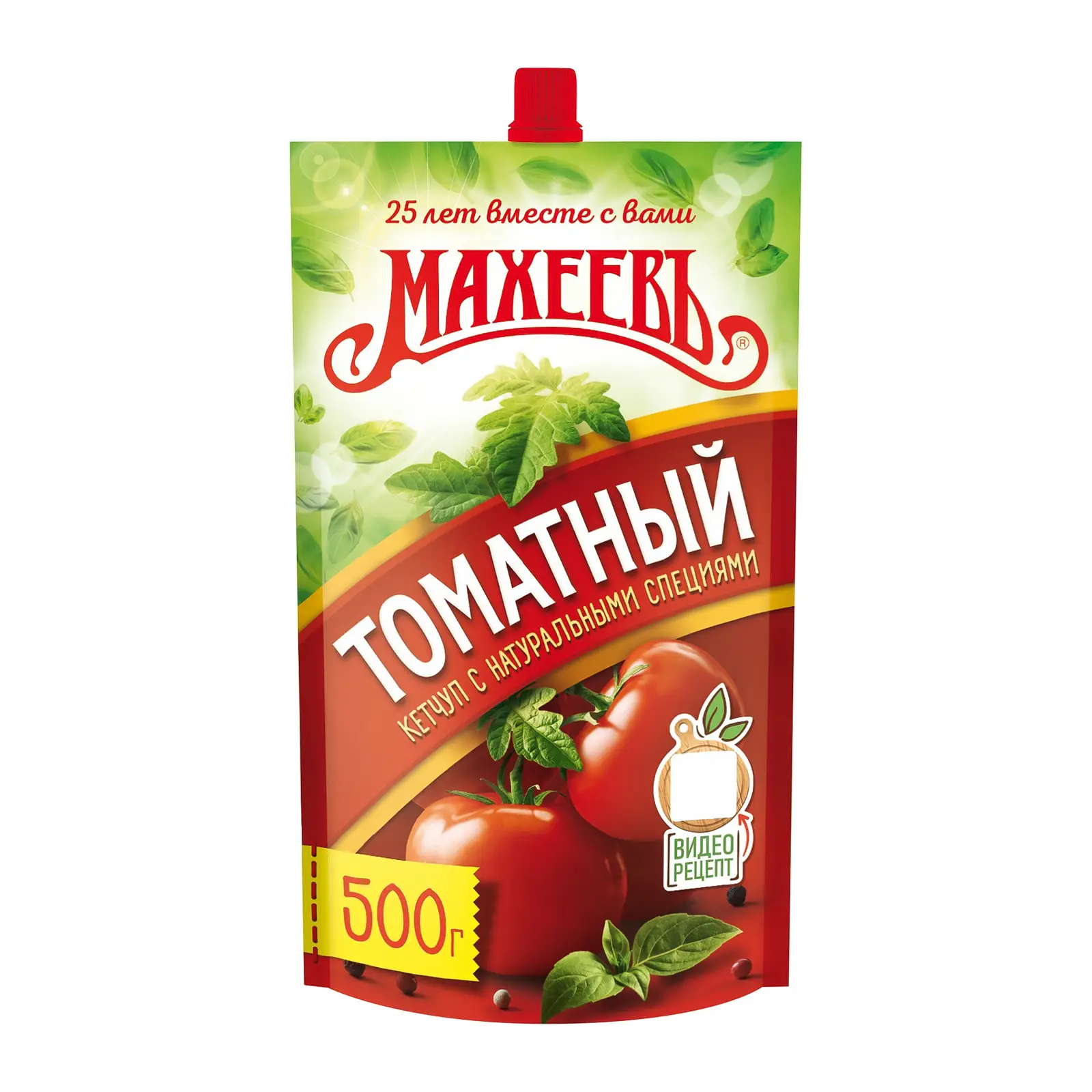 Изображение товара Кетчуп Махеевъ Томатный 500 г натуральный соус с кислинкой