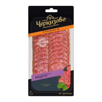 Изображение товара Колбаса Черкизово Прошутто сырокопченая нарезка 100г