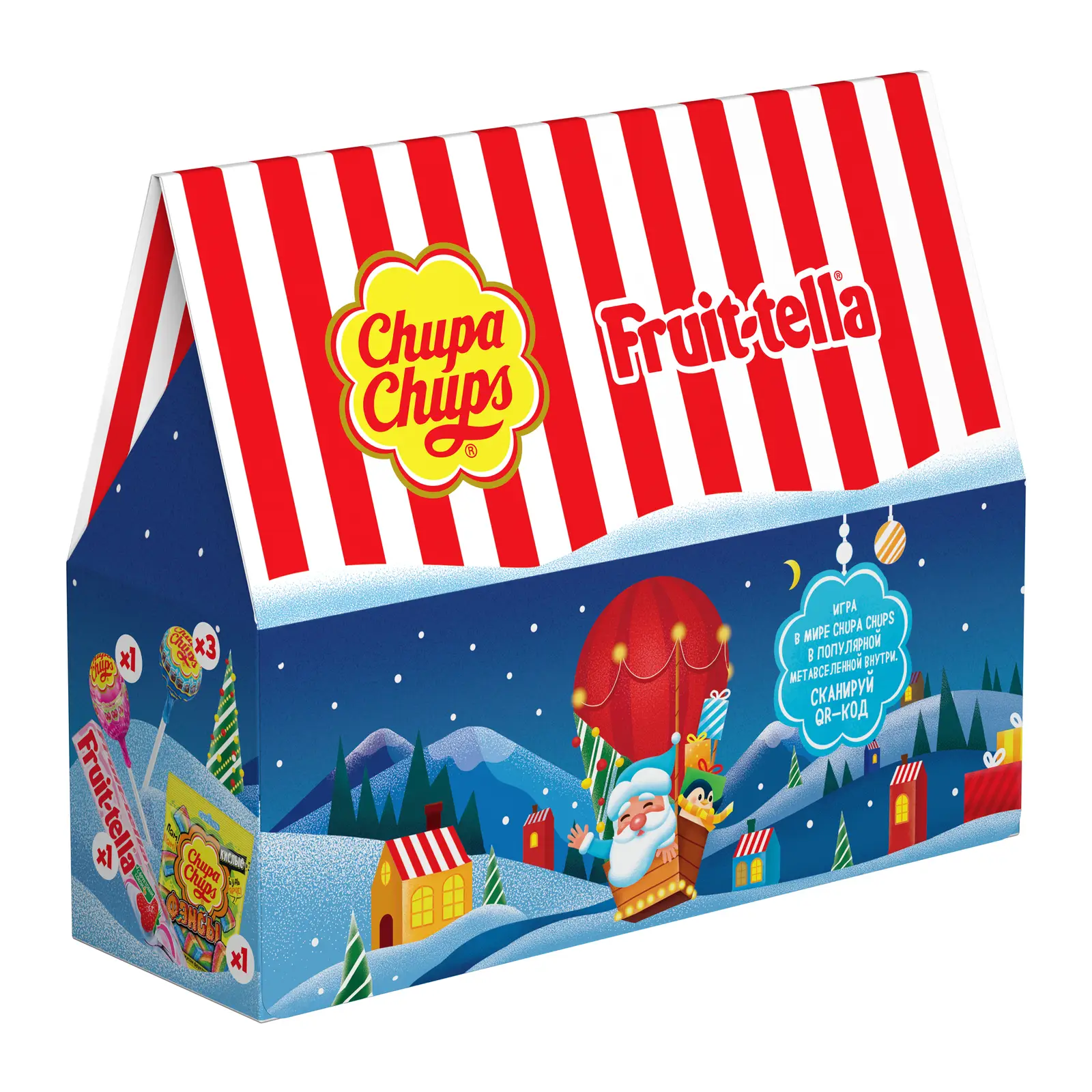 Изображение товара Новогодний Подарок Воздушный шар Fruit-Tella 194г