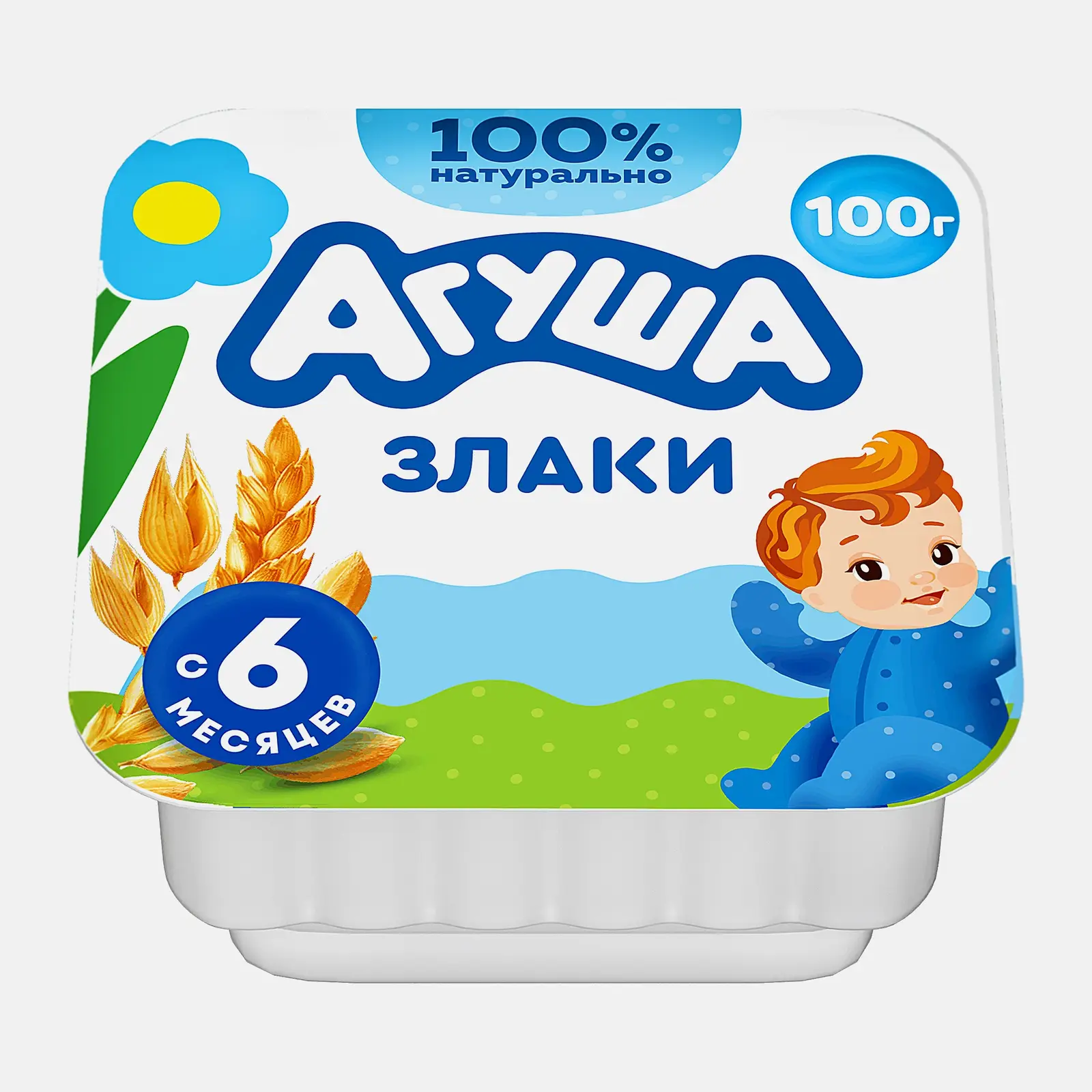 Изображение товара Творог детский Агуша Злаки 3.9% 100г