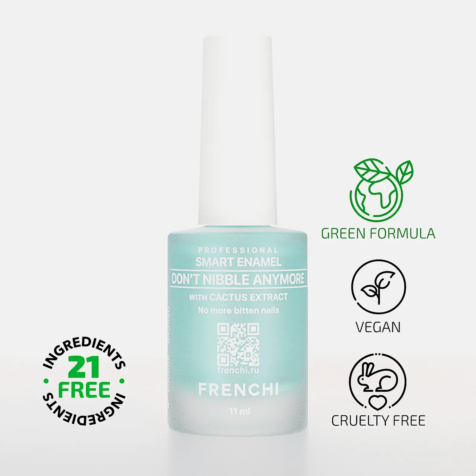 Средство по уходу за ногтями Frenchi Умная Эмаль Против обгрызания ногтей