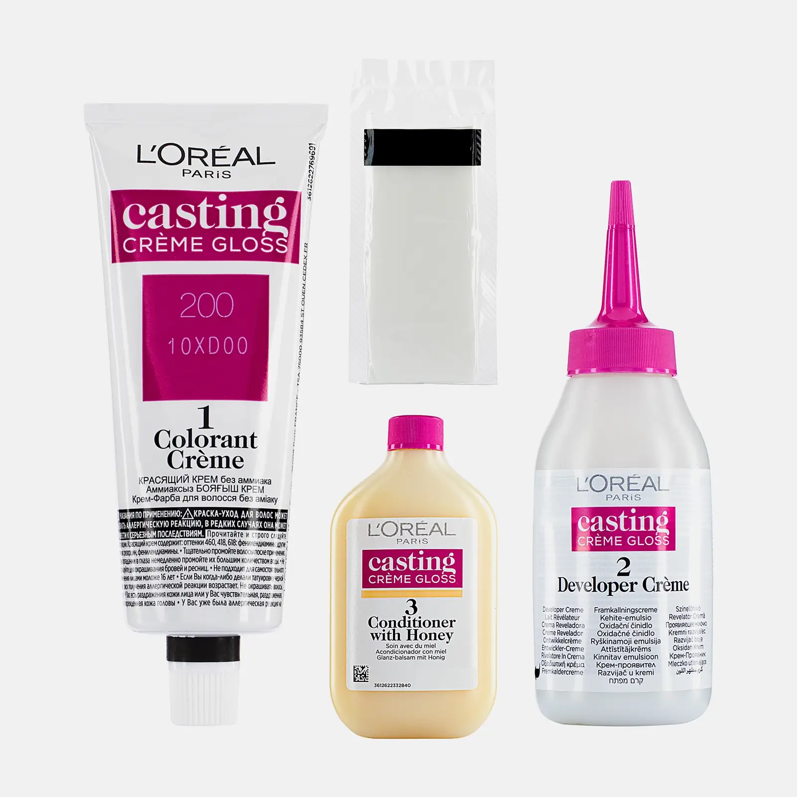 Стойкая краска-уход для волос L’Oréal Paris Casting Creme Gloss без аммиака оттенок 200 Черный кофе