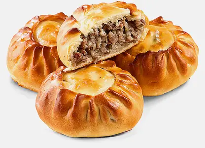 Пирожок печеный Вак бэлиш с мясом и рисом 100г