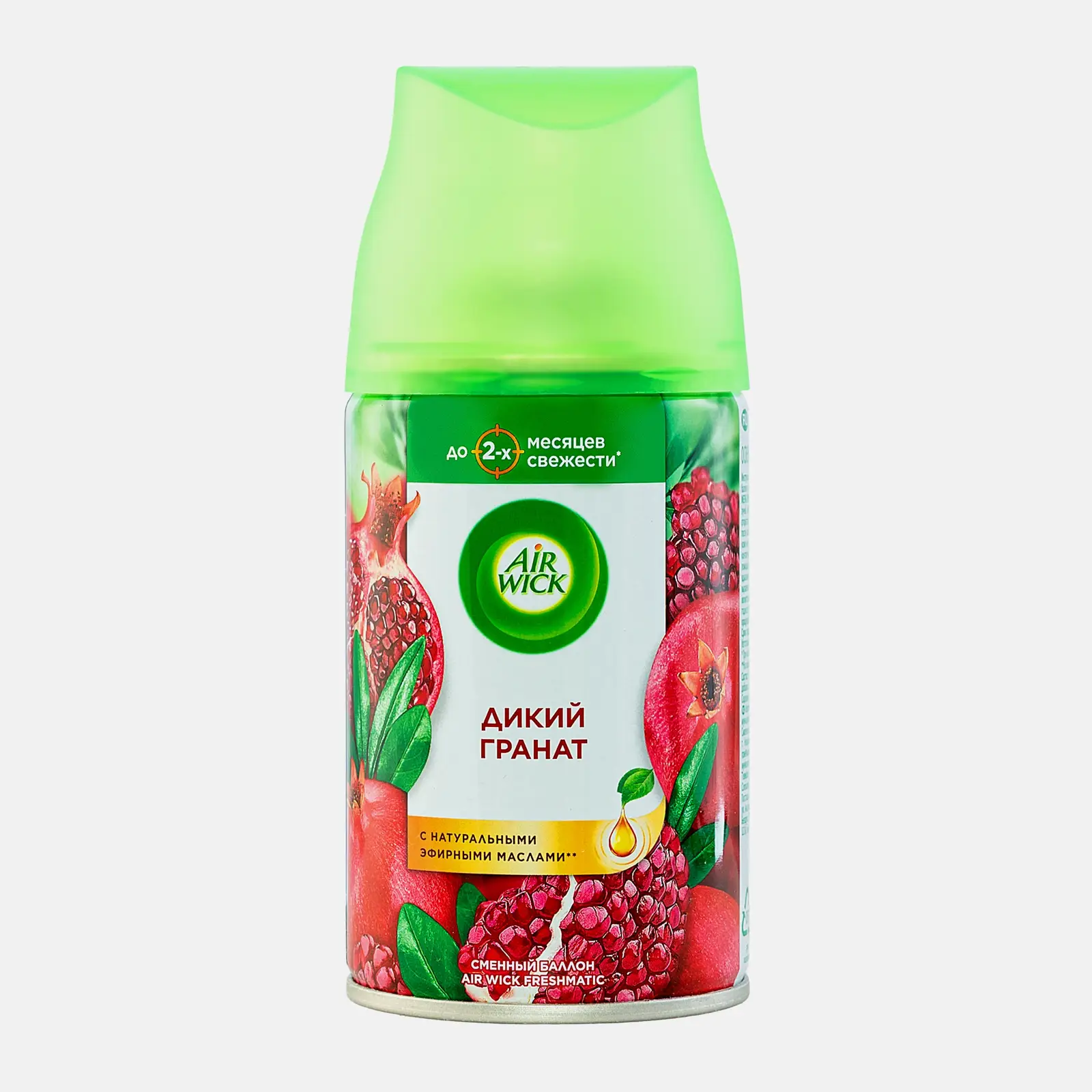 Изображение товара Сменный баллон Air Wick 250 мл с ароматом шёлка и лилии, цветы, гранат