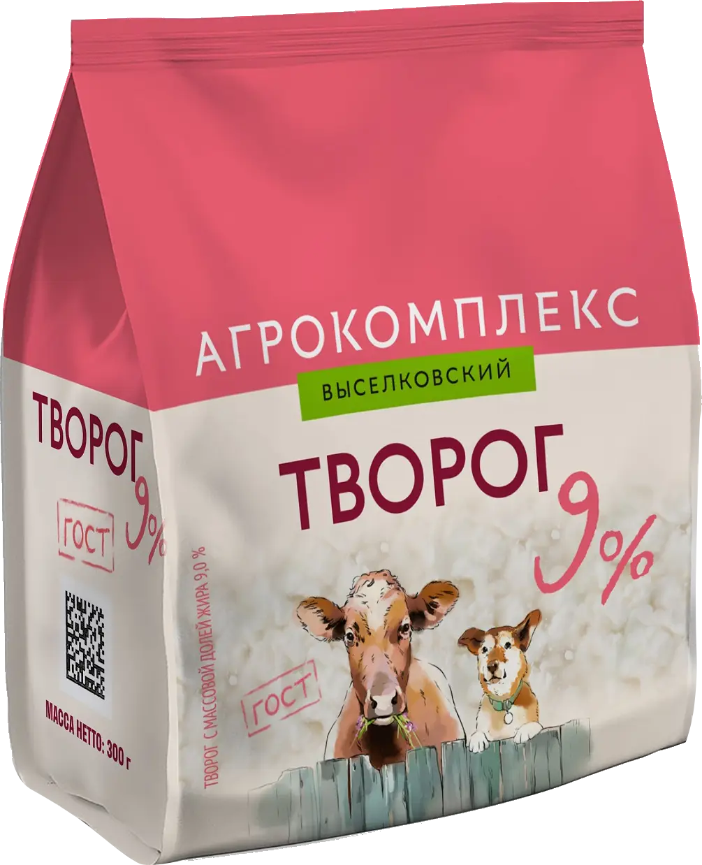 Творог Агрокомплекс 9% 300г - Магнит-Продукты