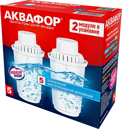 Комплект сменных блоков для фильтров-кувшинов Аквафор В5 2шт