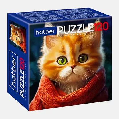 Пазлы 120 элементов Premium Hatber 15*15cм в ассортименте