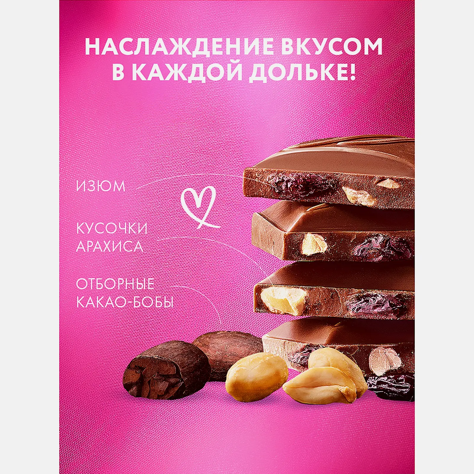 Шоколад молочный с изюмом и арахисом Сударушка 82г
