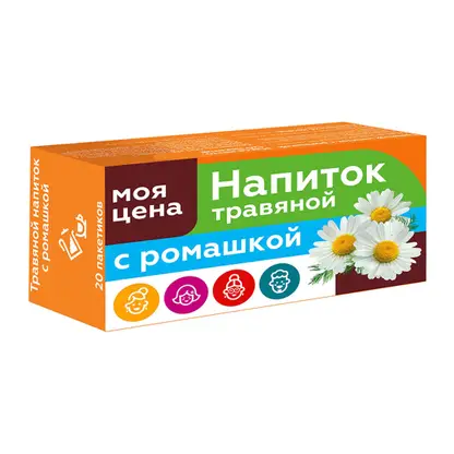 Изображение товара Травяной напиток Моя цена ромашка 20пак 30г