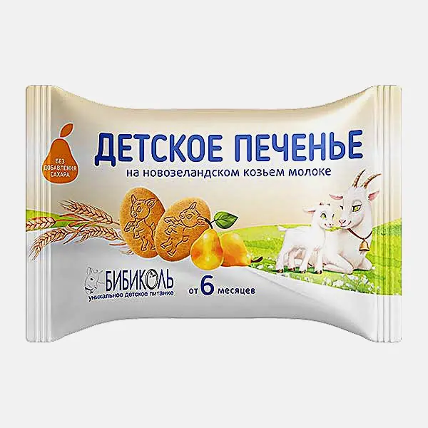 Детское печенье с грушевым соком Бибиколь 37.5г Детское печенье с грушевым соком Бибиколь 37.5г