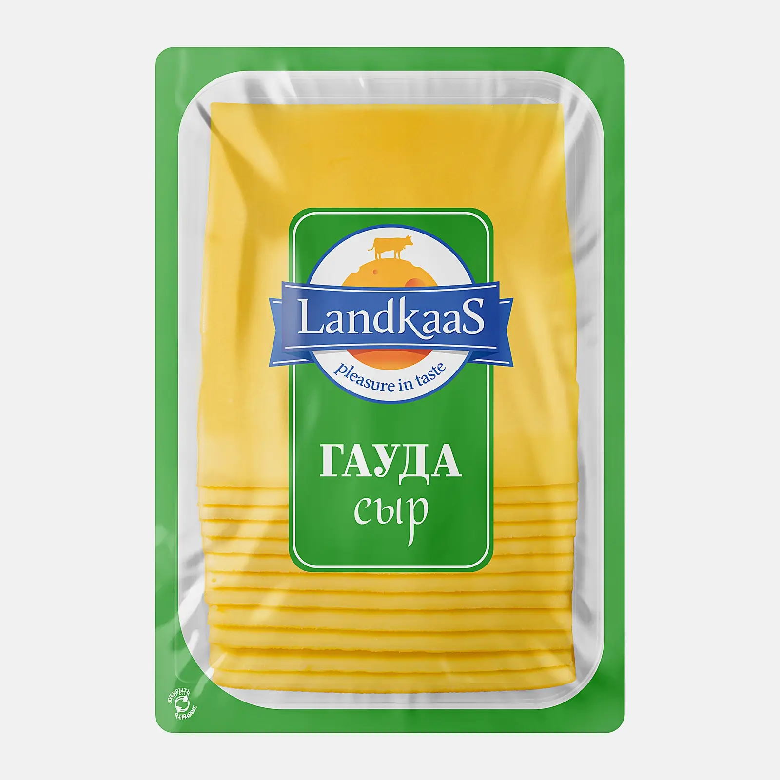 Изображение товара Сыр Landkaas Гауда слайс 45% 150г пастеризованный