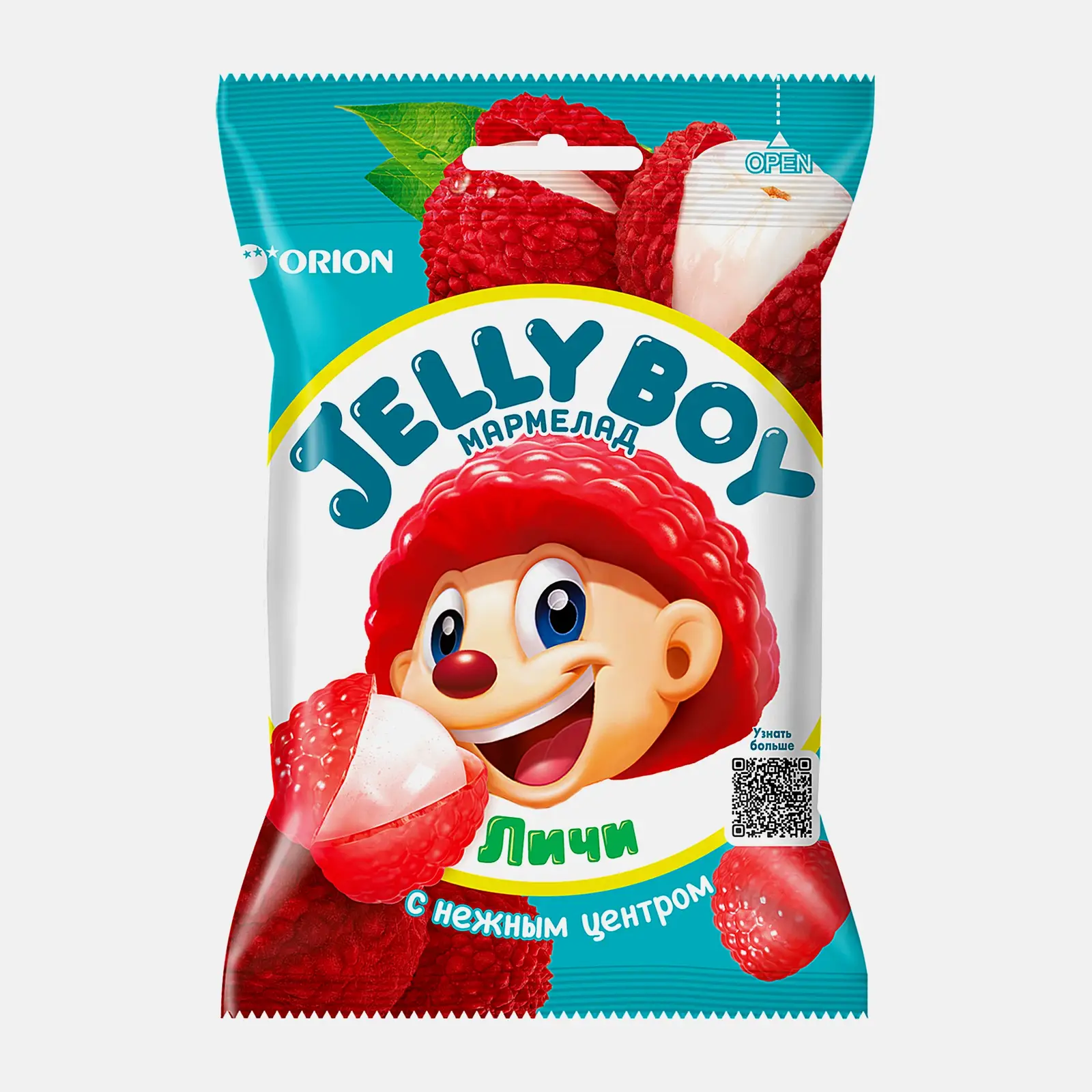 Изображение товара Мармелад жевательный Jelly Boy со вкусом личи 44 г натуральный десерт