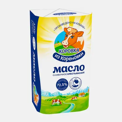 Масло сливочное Коровка из Кореновки Крестьянское 72.5% 170г