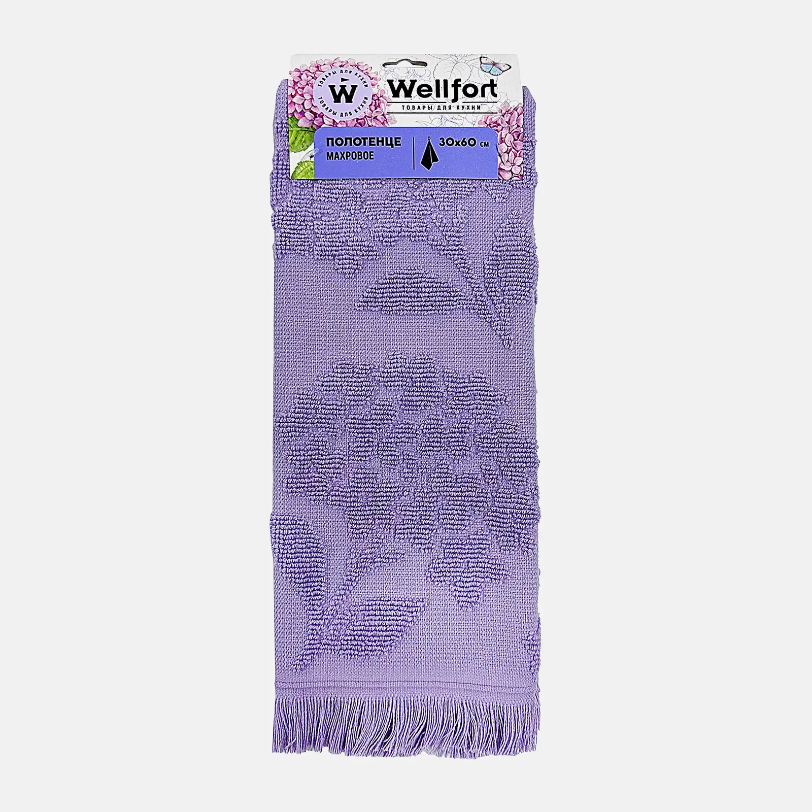 Полотенце махровое Wellfort Гортензия 30*60см