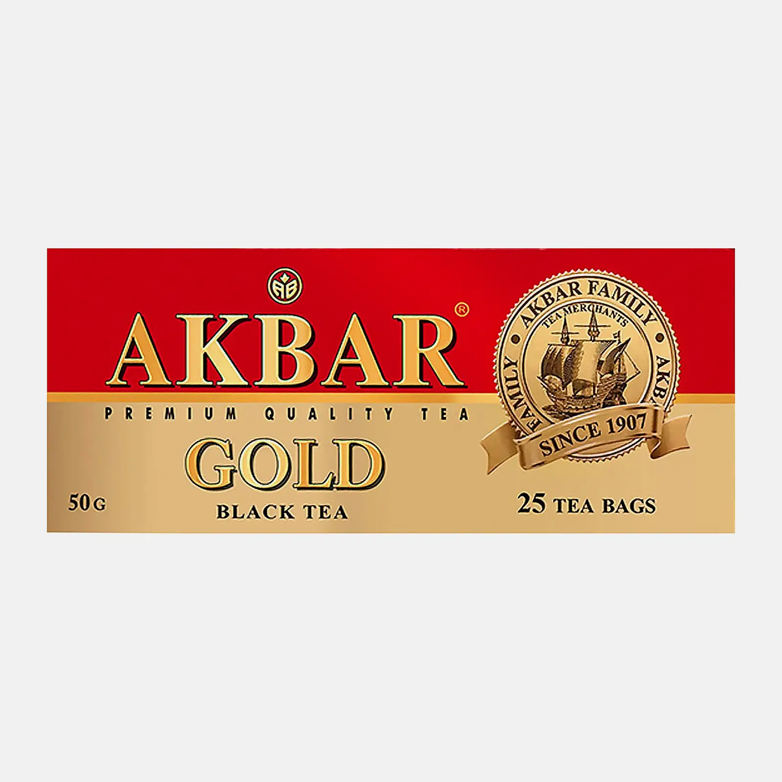 Изображение товара Чай черный Akbar Gold 25 пак - ароматный и вкусный