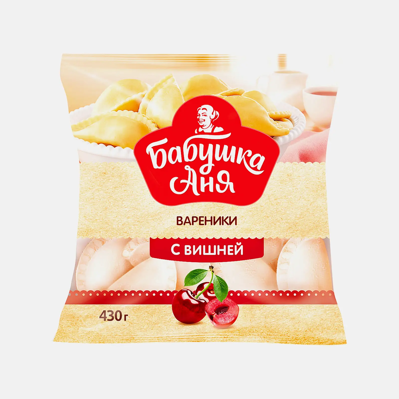 Вареники Бабушка Аня с вишней 430г Вареники Бабушка Аня с вишней 430г