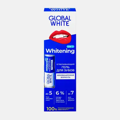 Отбеливающий гель-карандаш для зубов Global White 5г