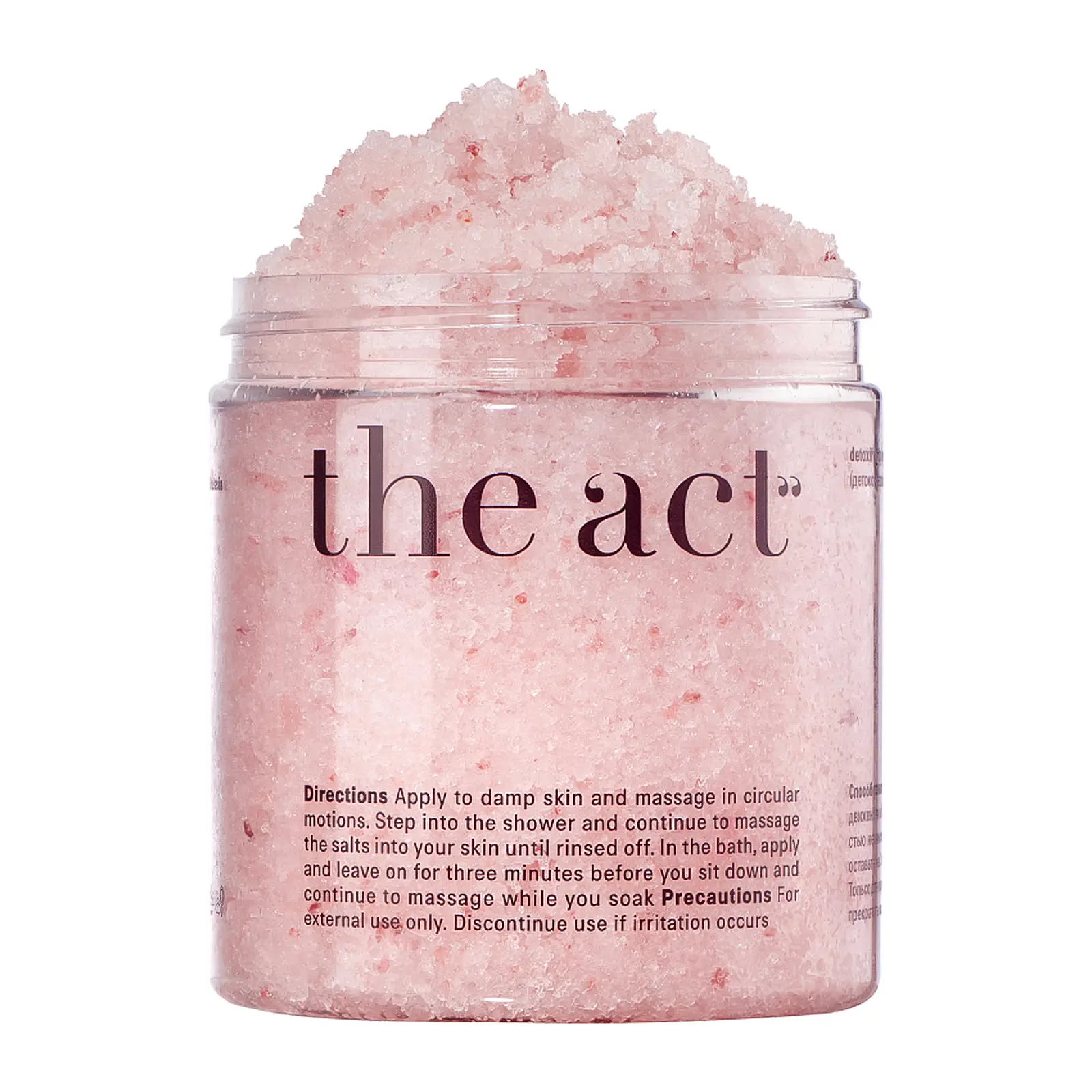 Детокс-скраб и соль для ванны The Act расслабляющий 2в1 Грейпфрут 300г