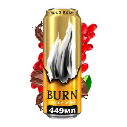Изображение товара Энергетический напиток Burn Gold Rush 449мл