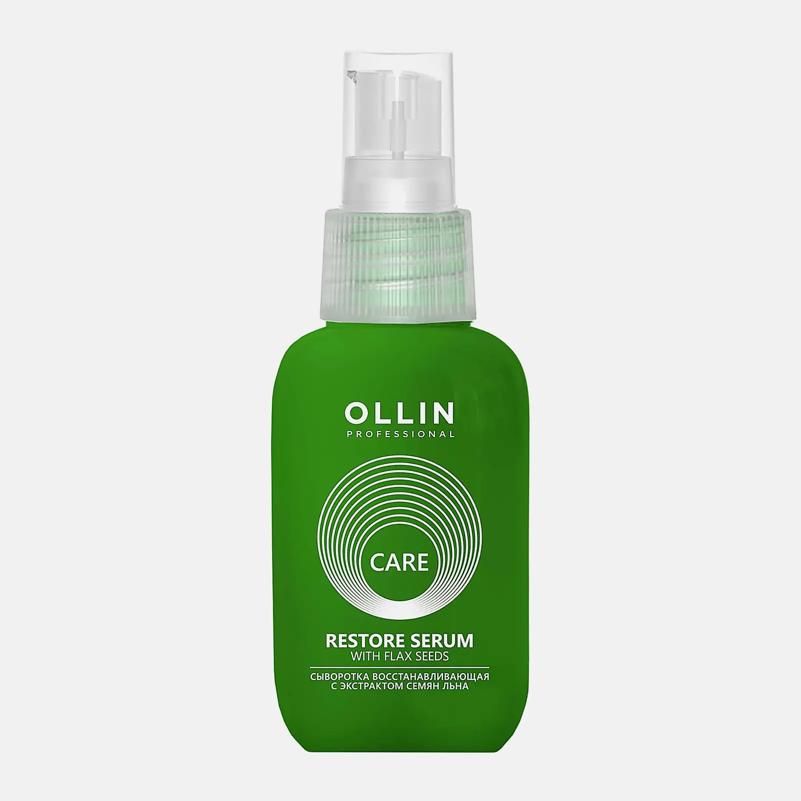 Восстанавливающая сыворотка для волос с экстрактом семян льна Ollin Care 50мл