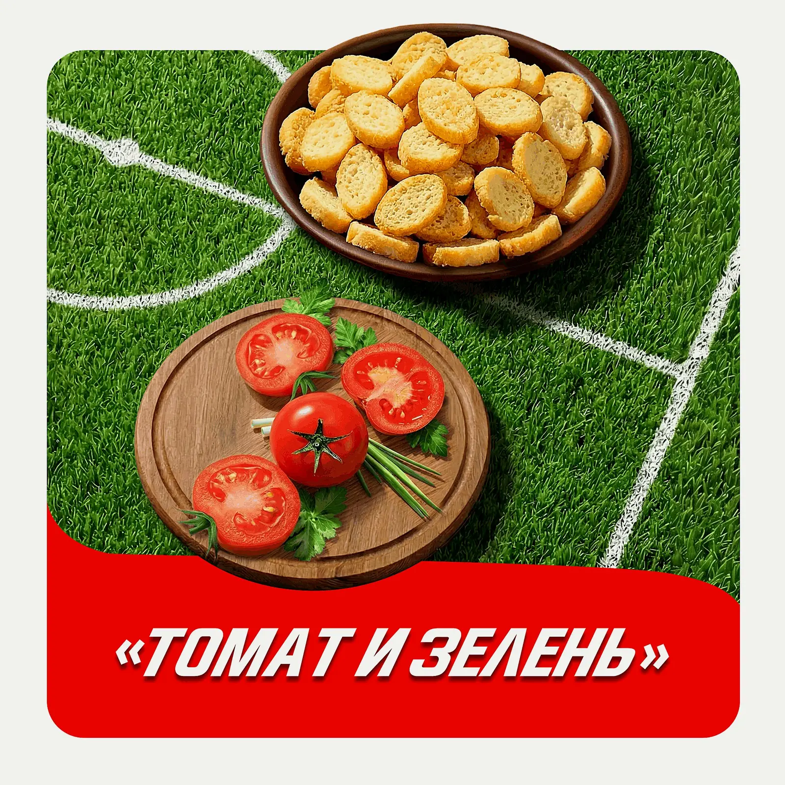 Сухарики Хрусteam Багет Томат и зелень 60г