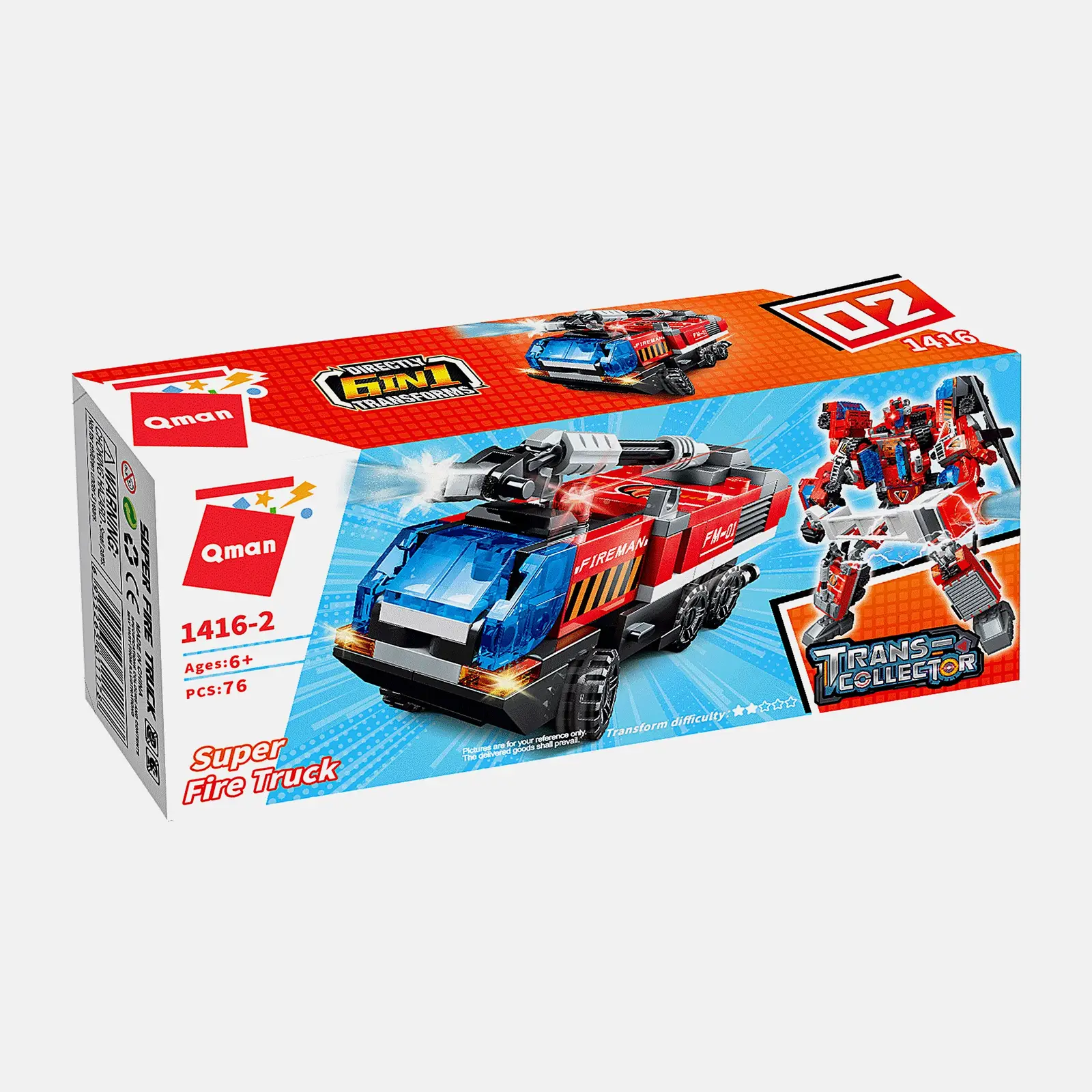 Конструктор Qman 1416 Пожарная техника в ассортименте