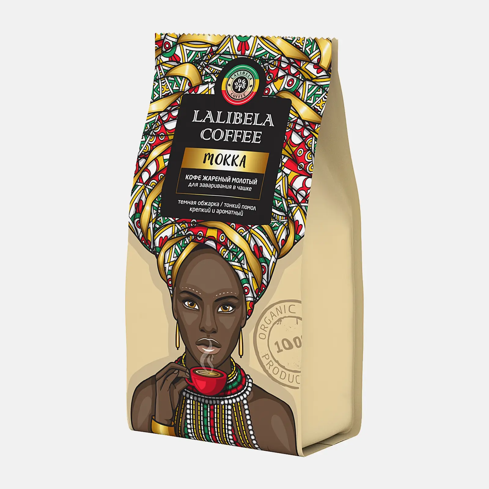 Кофе молотый Lalibela Coffee Mokka жареный 200г - фото 2