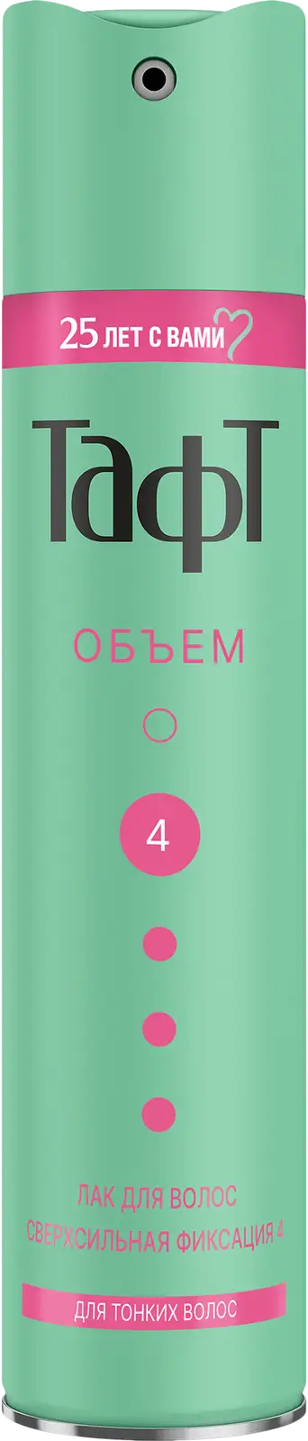 Лак для волос Тафт Объем Сверхсильная фиксация 225 мл