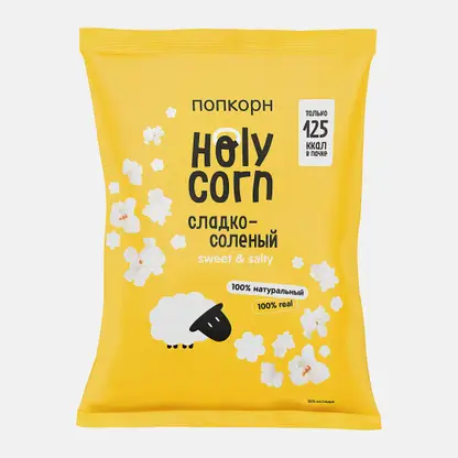 Попкорн Holy Corn Сладко-солёный 30г